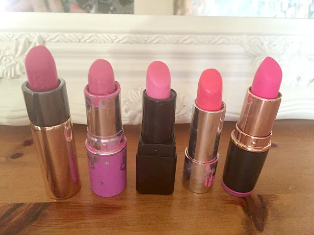 my top 5 pink lipsticks 