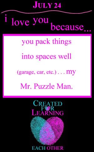 Reasons we love each other...a gift for each day...a journey of affirming thoughts for the ones we love...365 days of loving each other by Created for Learning