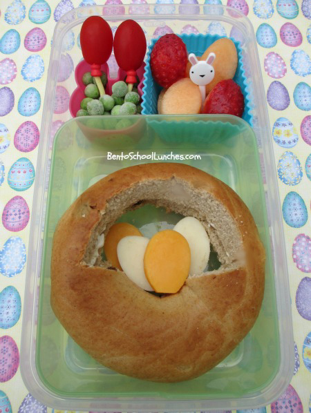 Easter basket bento school lunch