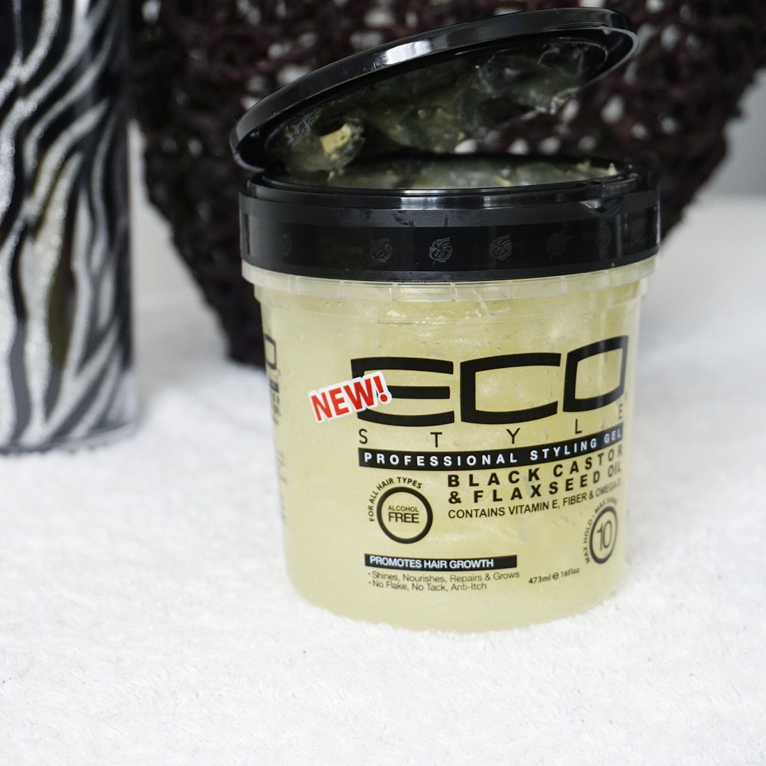 New Eco Styler Black Castor & Flaxseed Oil Gel Wash n' Go + Review