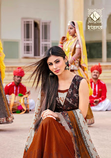 Kiana House of fashion ghoomar Indo western gown