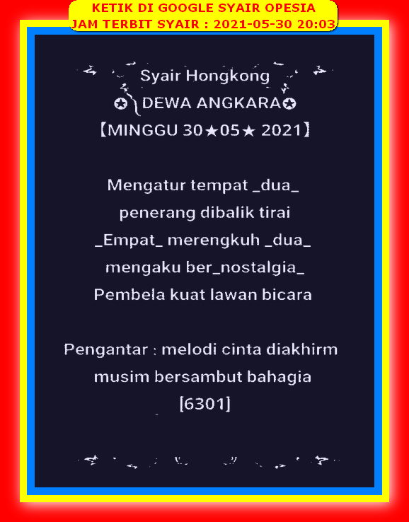 Forum Syair Hongkong Minggu 30 Mei 2021 Royal Syair Forum Syair Hongkong Minggu 30 Mei 2021 Royal Syair