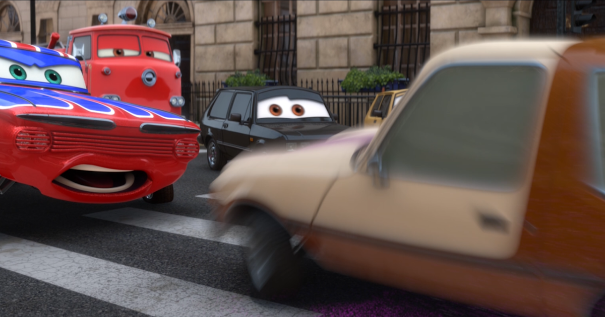 Dan the Pixar Fan: Cars 2: Body Shop Union Jack Ramone