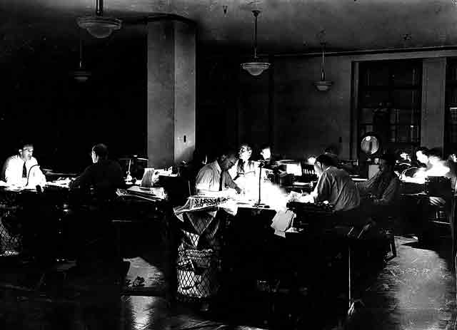 San Francisco newsroom, 9 December 1941 worldwartwo.filminspector.com