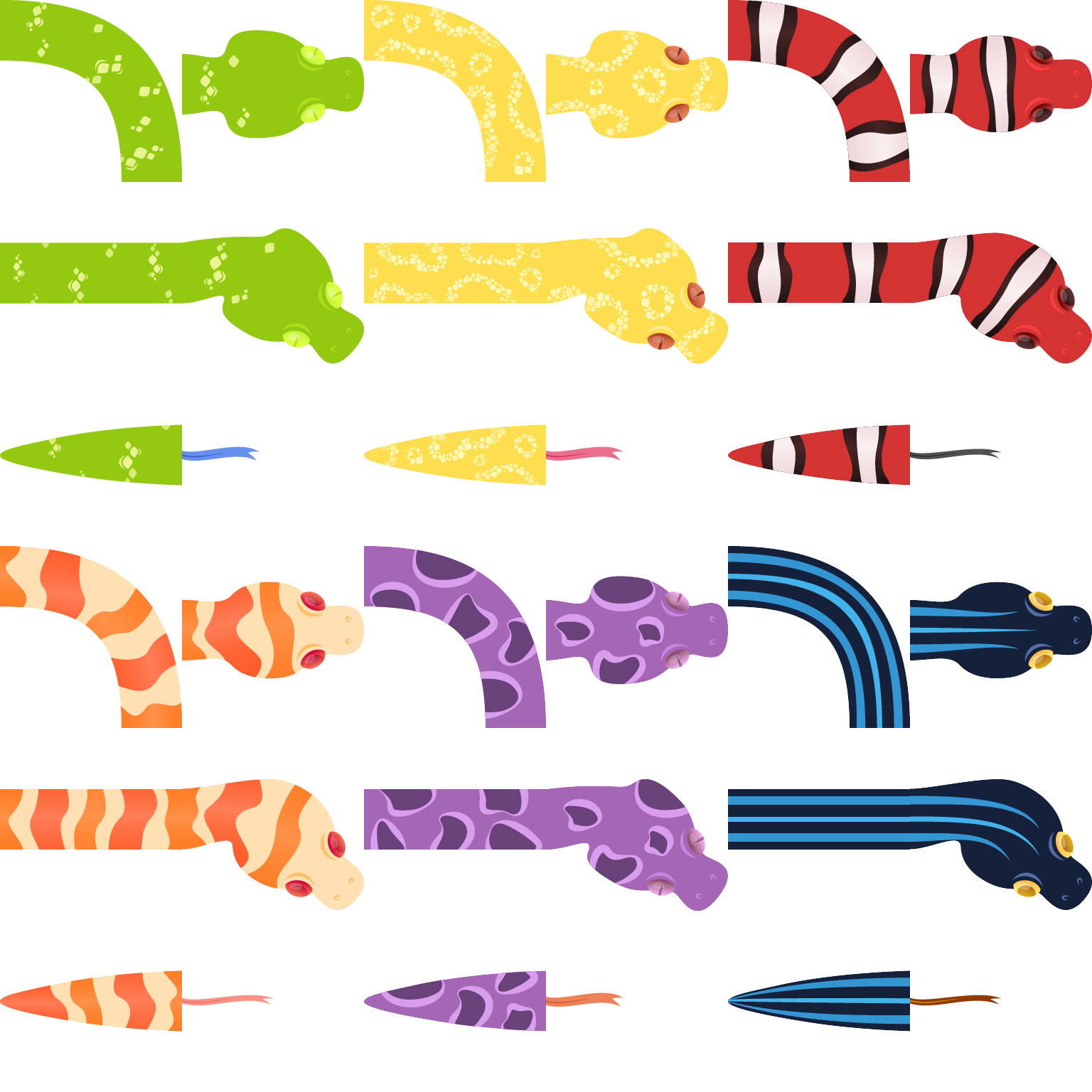 Anya Biryukova: Free Snake Sprites!