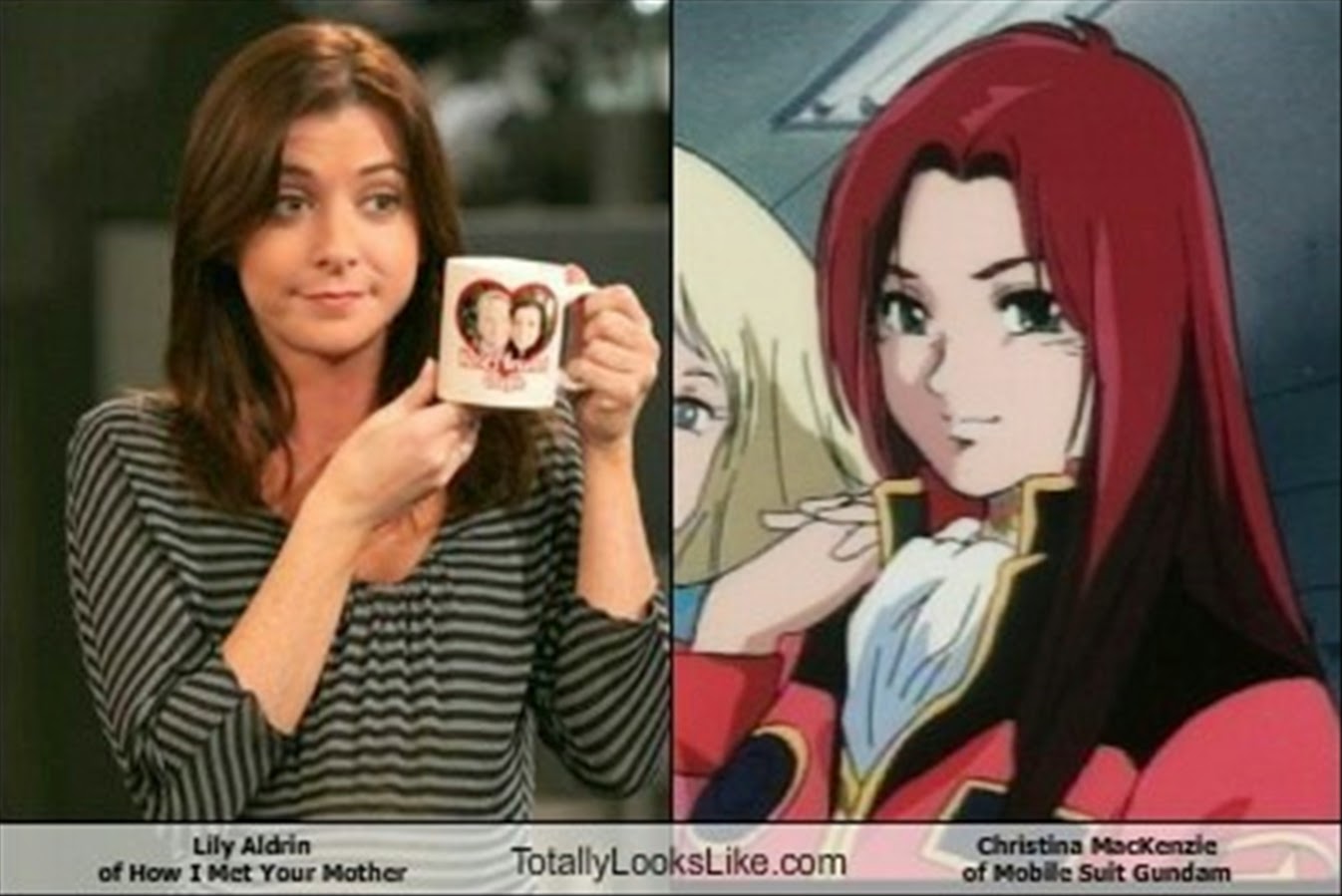 Lily Aldrin of How I Met Your Mother Totally Looks Like Christina MacKenzie of Mobile Suit Gundam