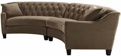 Curved tufted Sofa