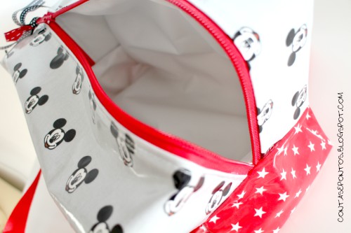 Lancheira térmica em tecido plastificado - Mickey Lancheira térmica em tecido plastificado - Mickey