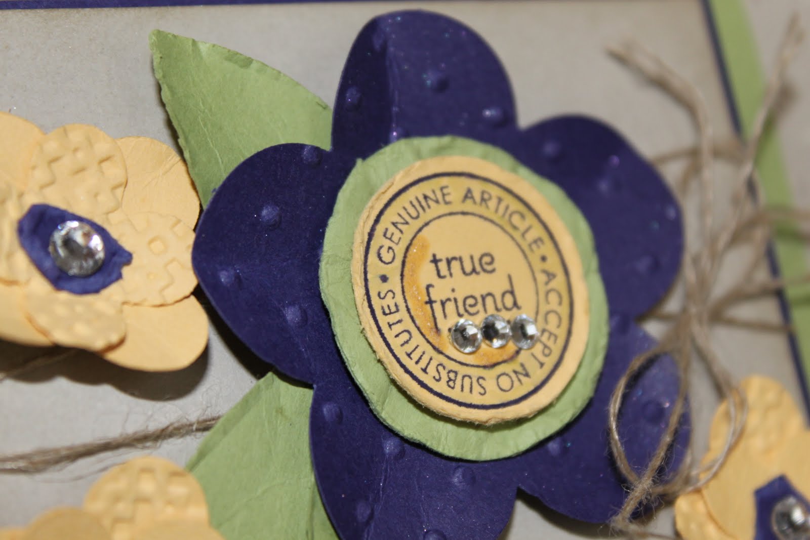 Just Julie B's Stampin' Space True Friend Punch Bunch Flower!