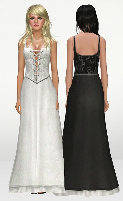 My Sims 3 Blog: Flared Corset Dress by NyGirl