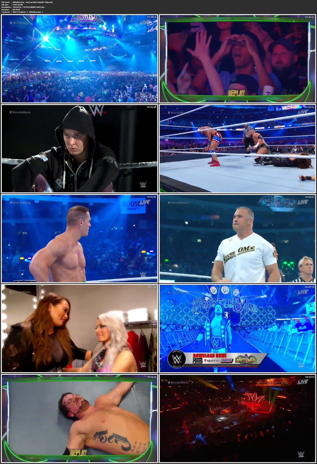 WWE WrestleMania 34 2018 PPV English 576p WEB-DL 1.8GB Download