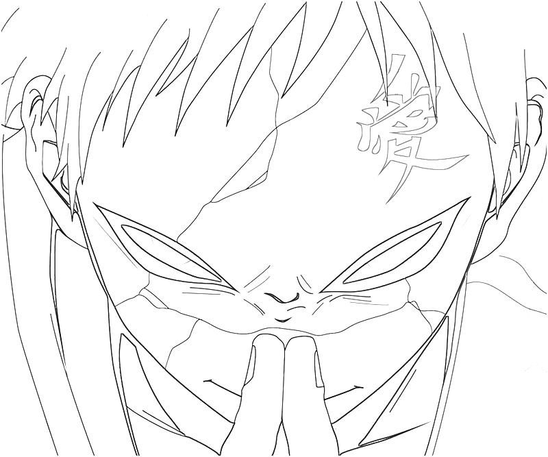 gaara coloring pages - photo #5
