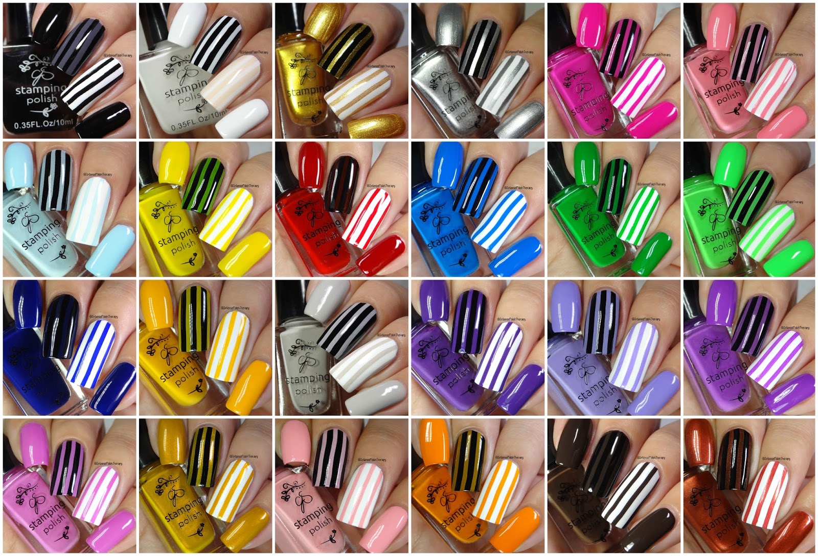 PrettynSpooky Clear Jelly Stamper Polish Swatches 124