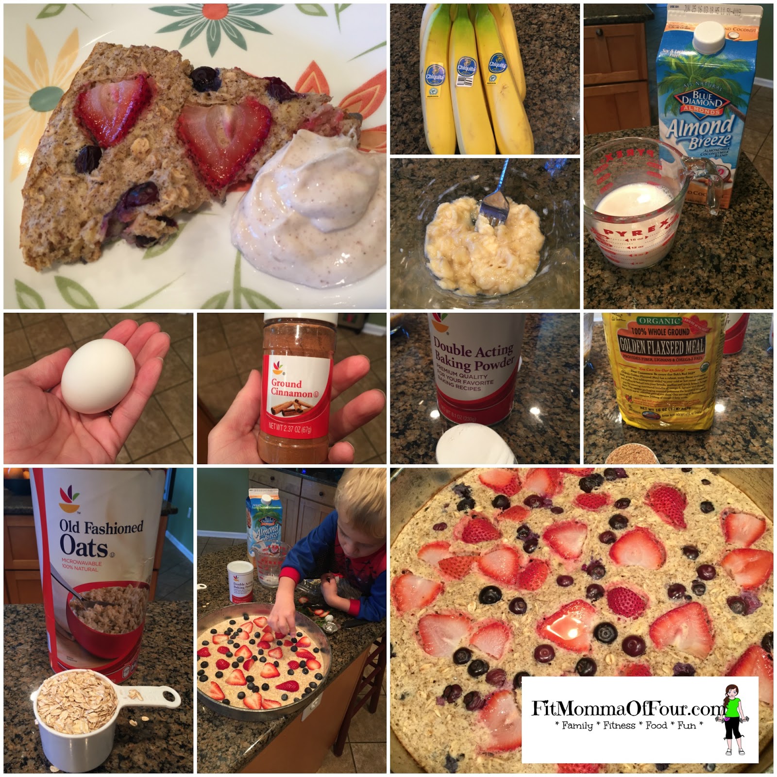 Fit Momma of Four Oatmeal Pizza