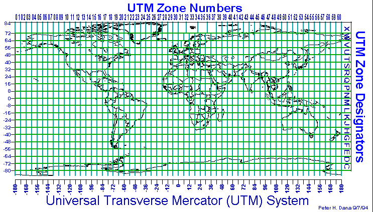 Proyeksi Universal Transverse Mercator (UTM)