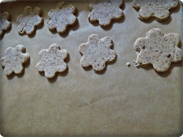 Schatten: Plätzchen mit Nüssen und Mandeln