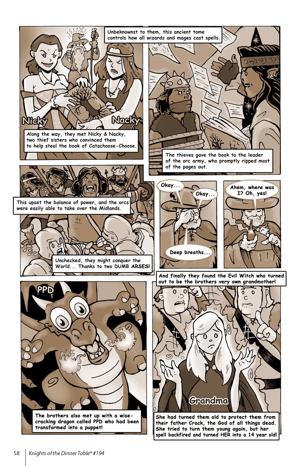 Read online Knights of the Dinner Table comic -  Issue #194 - 60