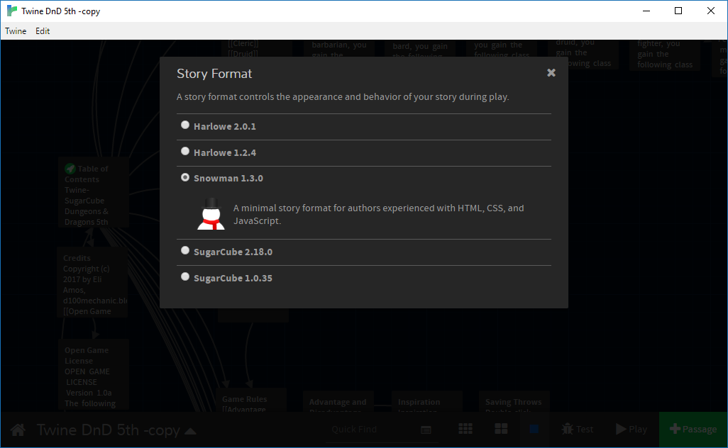 d100 Mechanic Twine SugarCube Layout Errors