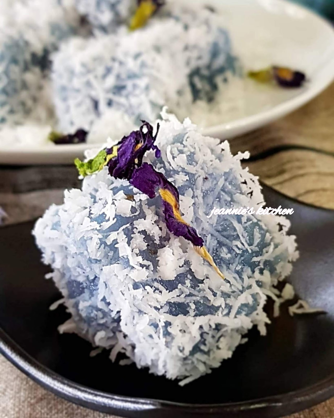 Jeannie62 Kitchen BLUE PEA FLOWER TAPIOCA KUEH