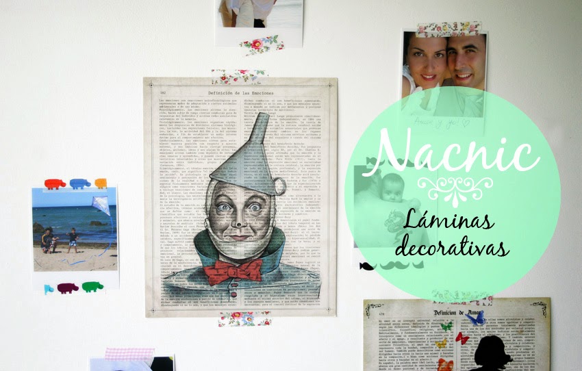 Láminas decorativas Nacnic, fotos y washi-tape1