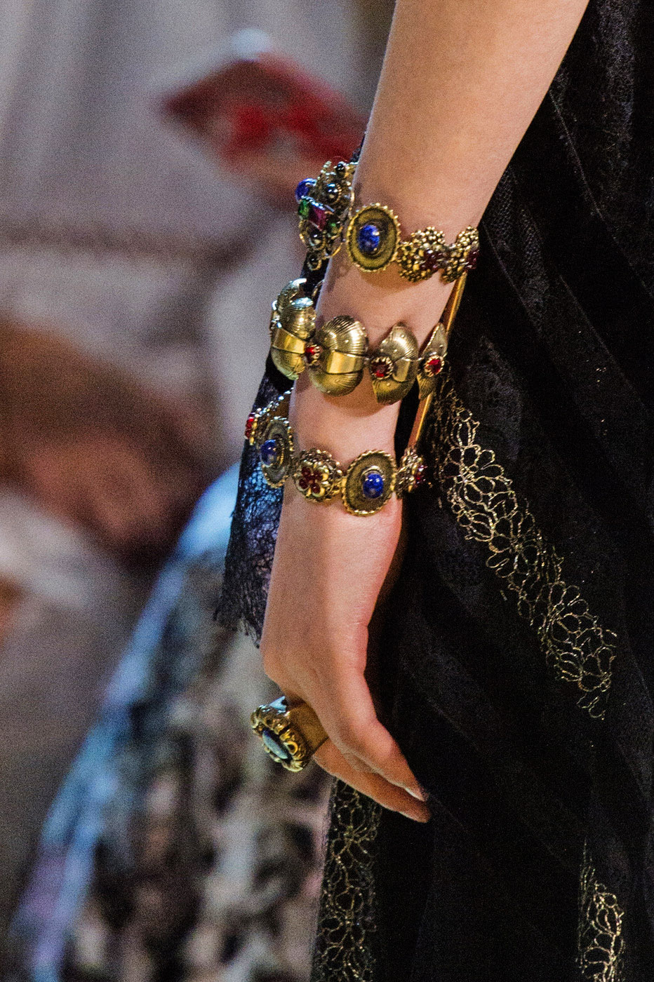 A focus on the details of Elie Saab Couture with a look that involved ...