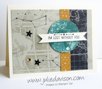 Stampin' Up! Occasions Catalog Sneak Peek: Going Global masucline card #stampinup www.juliedavison.com