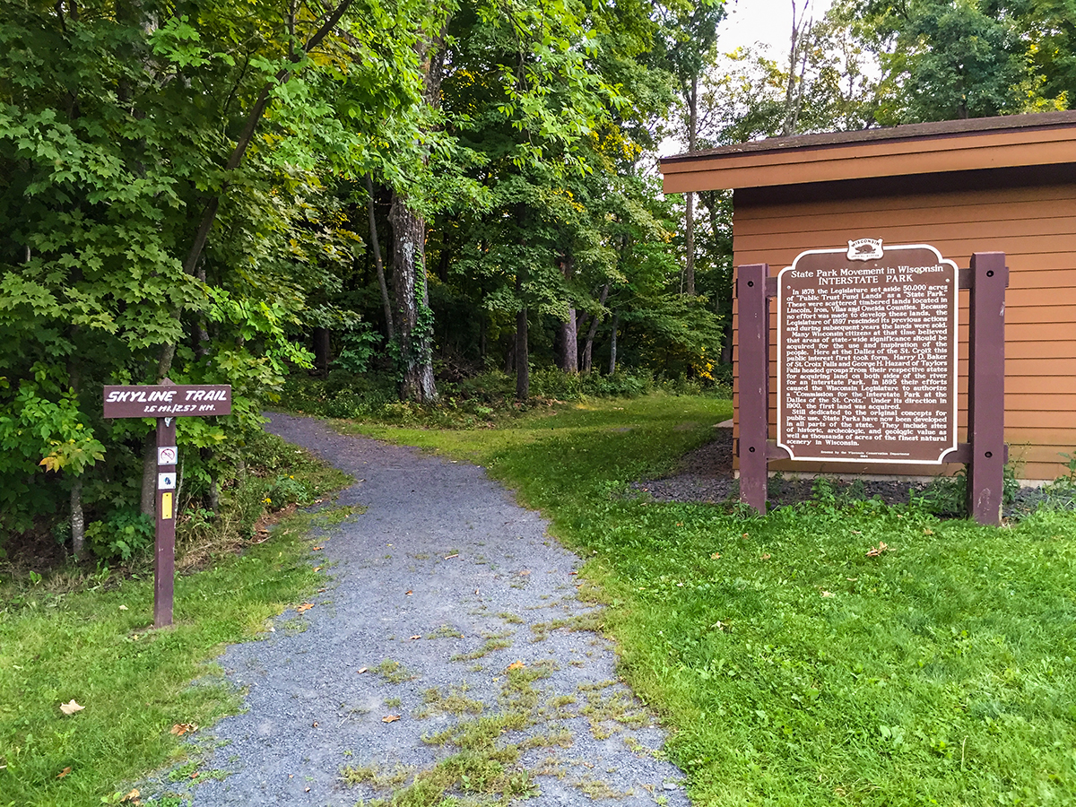 Skyline Trail at Interstate State Park