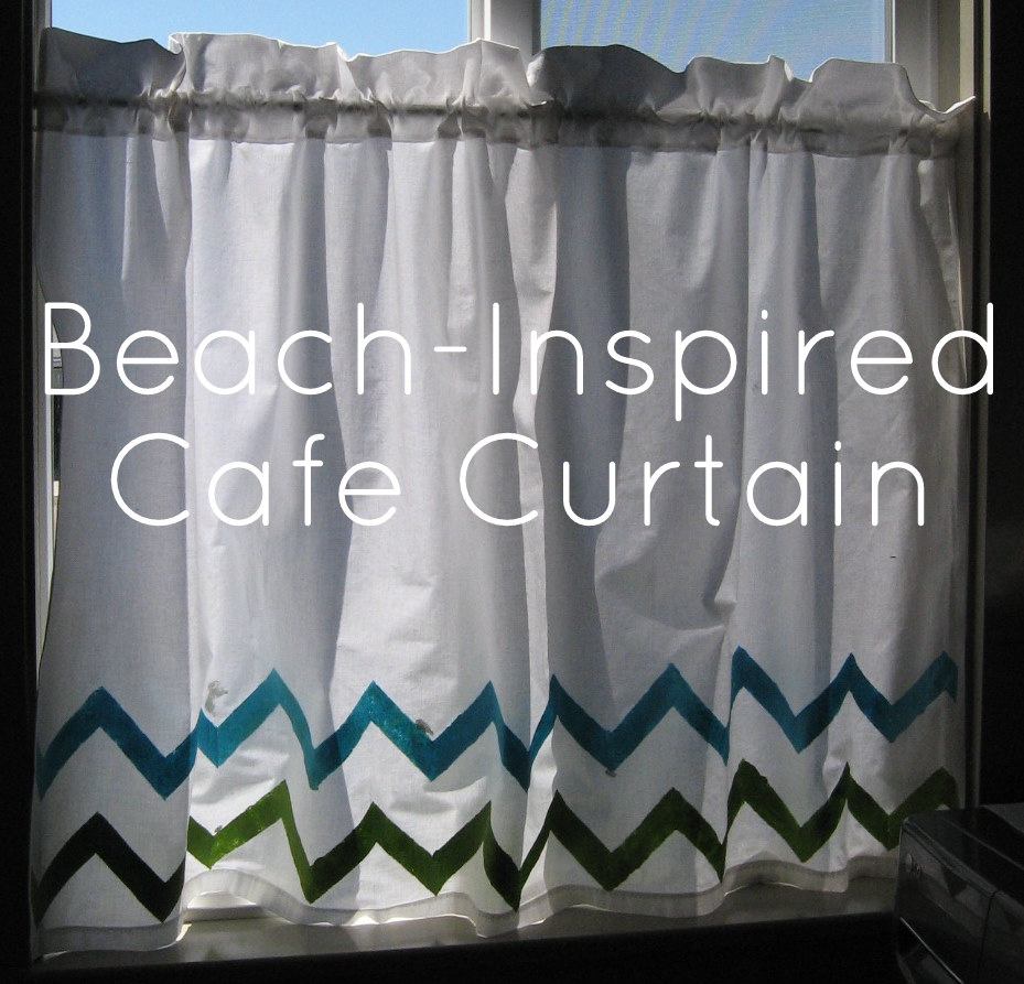 Pickup Some Creativity BeachInspired Cafe Curtain Tutorial
