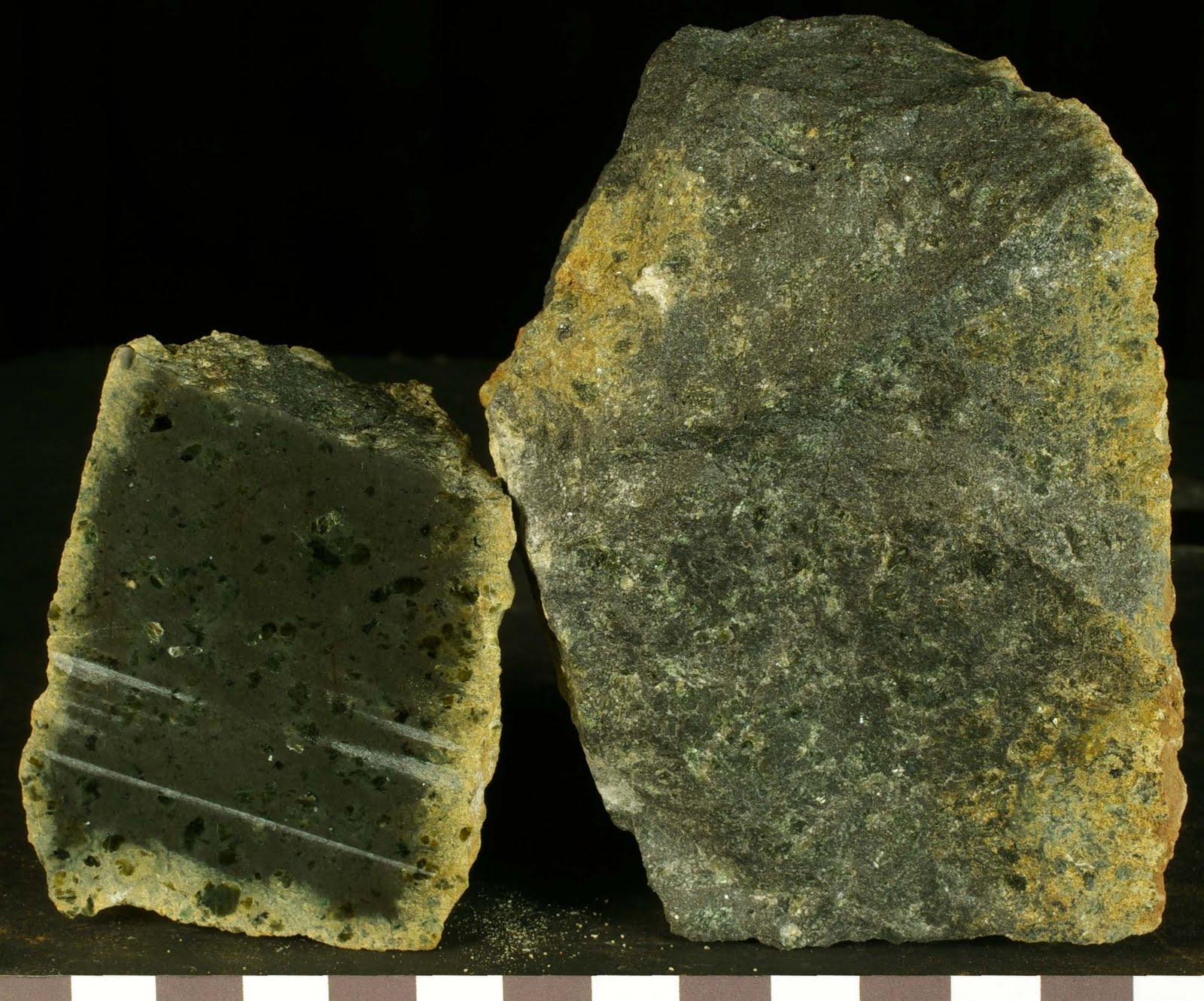 Peridotites Josephine peridotite hand samples