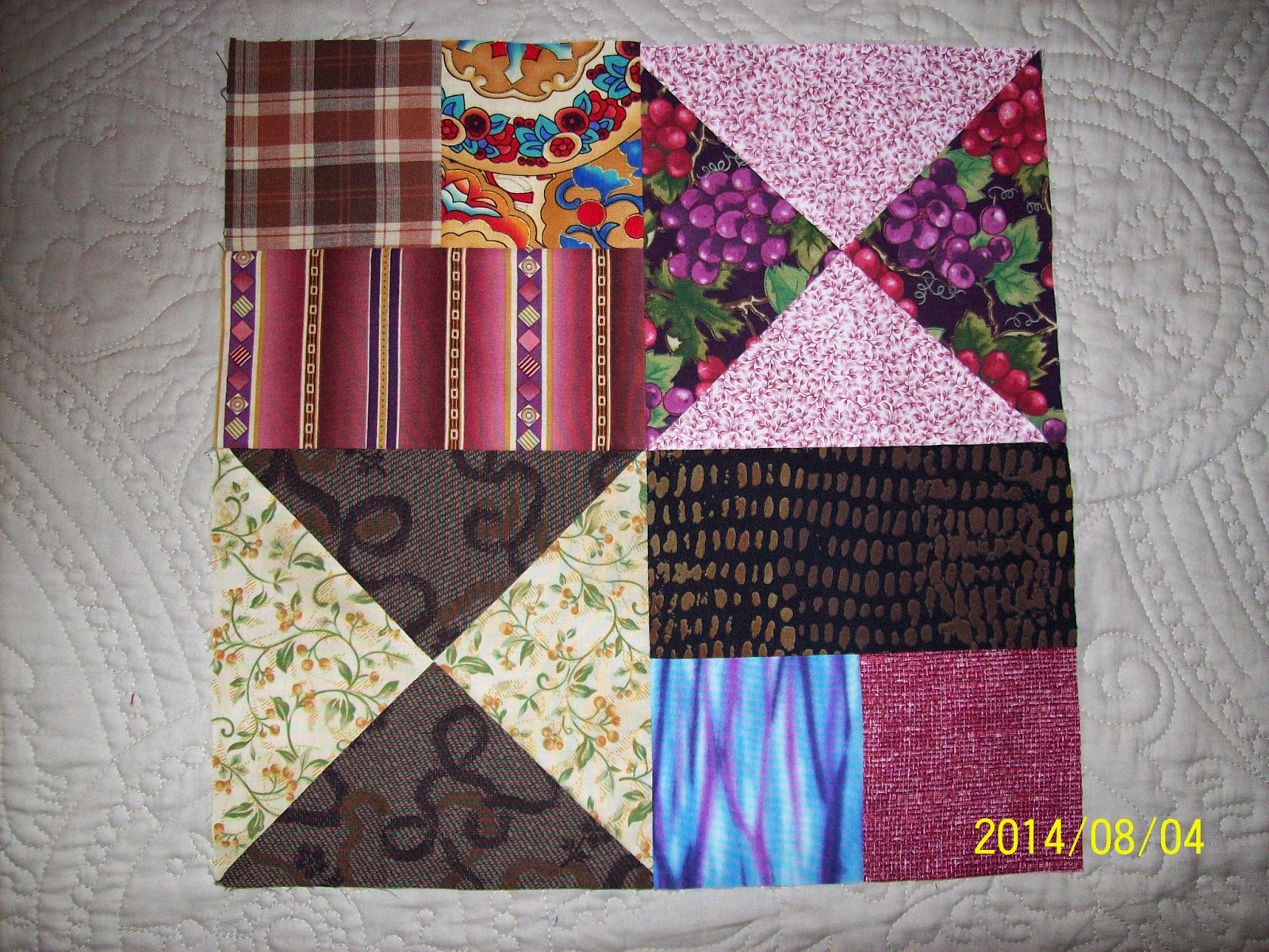 Quilting block swaps Australia July blocks from Carin in Sweden