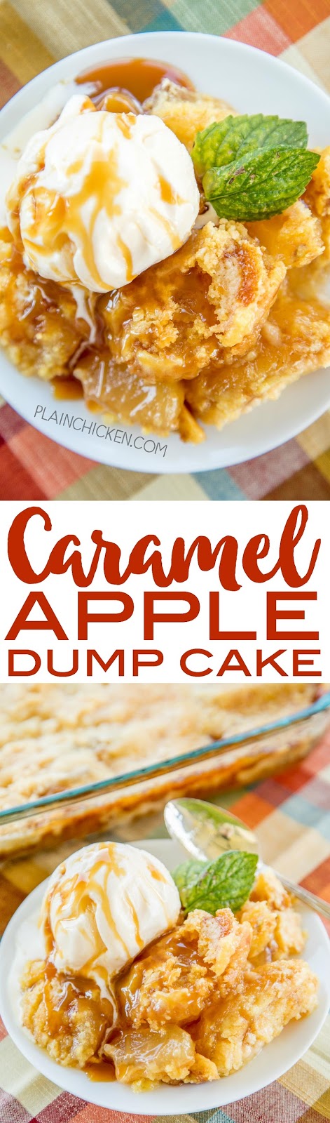 Caramel Apple Dump Cake | Plain Chicken®