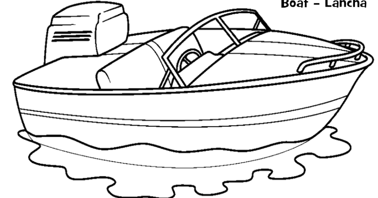 Mewarnai Gambar Perahu Boat - Aneka Mewarnai Gambar