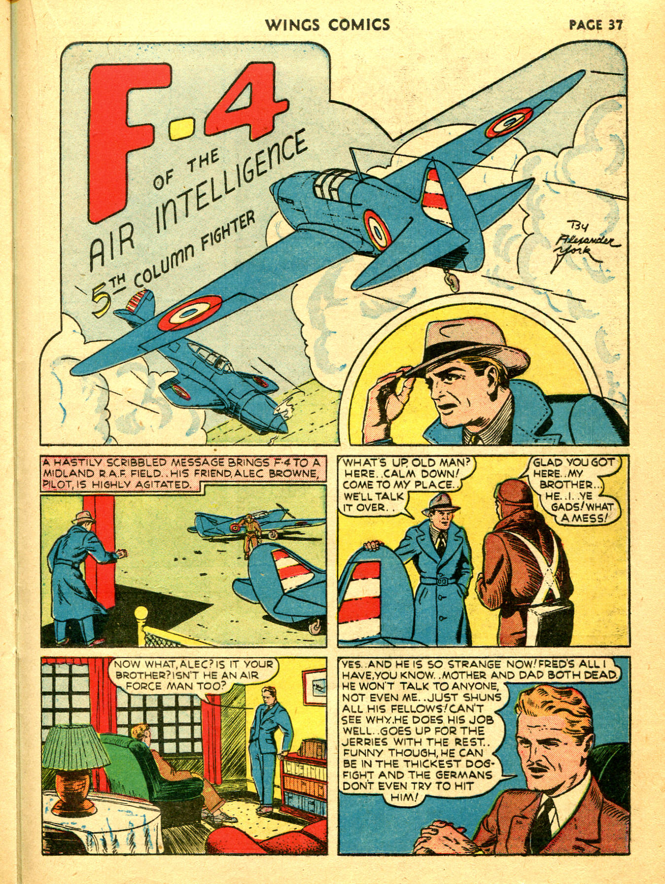 Read online Wings Comics comic -  Issue #7 - 39