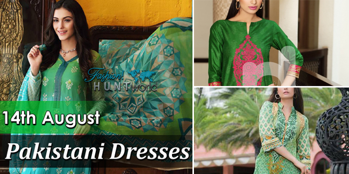 14 August Pakistani Dresses 2025