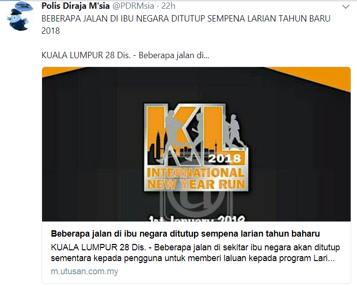 Maf Ftaaa Not Informed Of Kl New Year Run