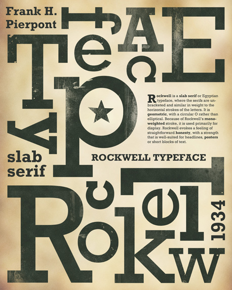SDES2198 Advanced Typography and Publishing Design: ROCKWELL
