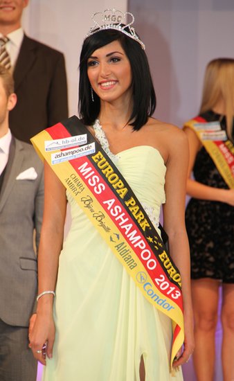 Amy Willerton: Amina Sabbah is crowned Miss World Germany 2013