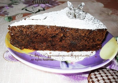 Torta Cioccolato e Mandorle-Caprese©Lina oggivicucinocosì