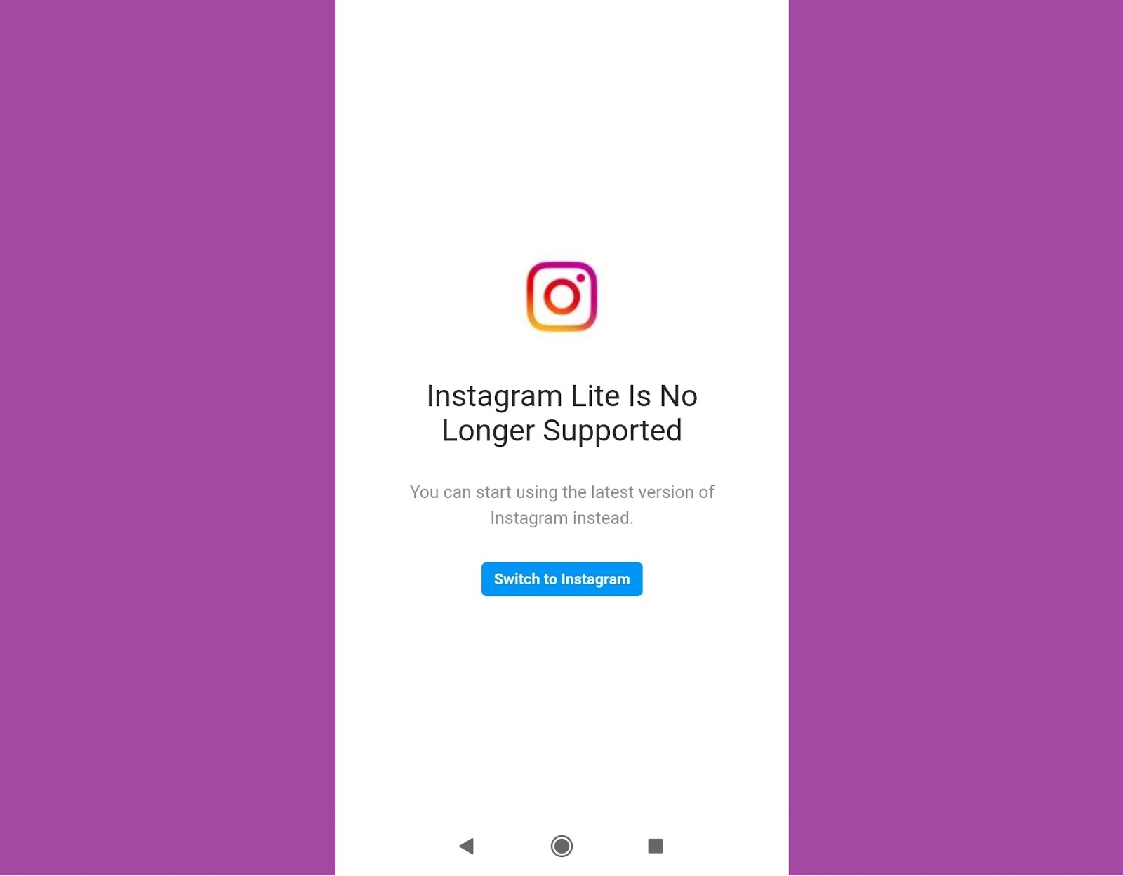 Facebook Shuts Down the Instagram Lite App, Here's Why?