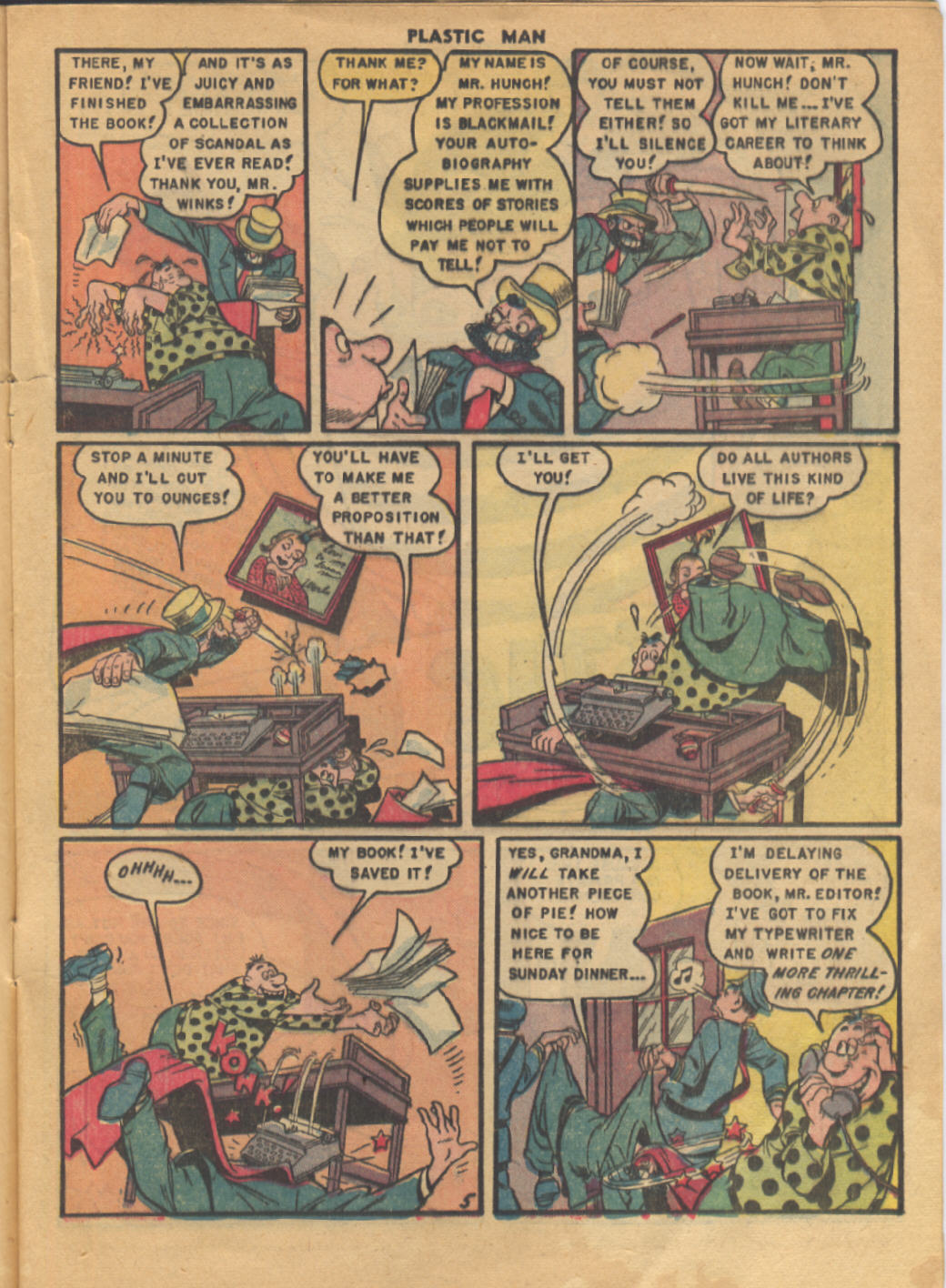Read online Plastic Man (1943) comic -  Issue #25 - 16