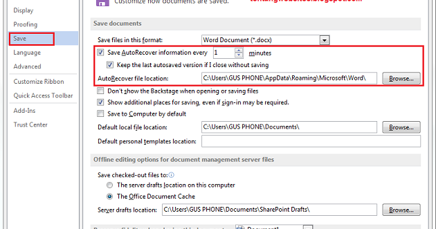 Cara mengembalikan file ms word hilang belum di save ...