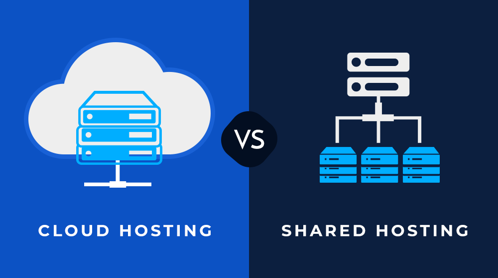 What is the difference between cloud hosting and shared hosting
