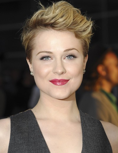 Evan Rachel Wood New Pixie Haircut At HBO’s ‘True Blood’ Premier