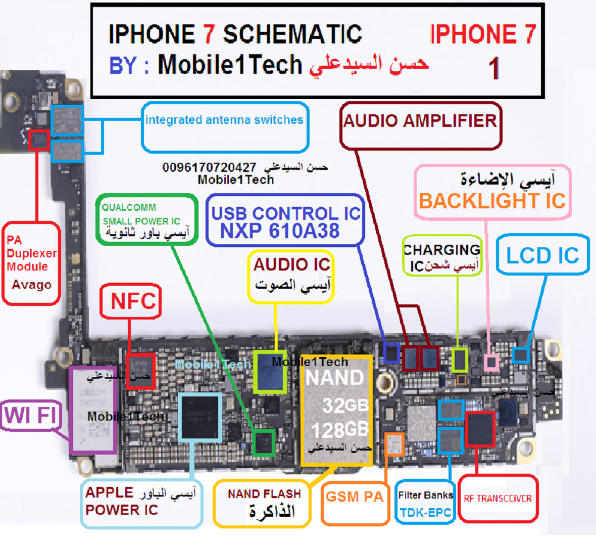 Iphone 11 схема платы с расположением элементов