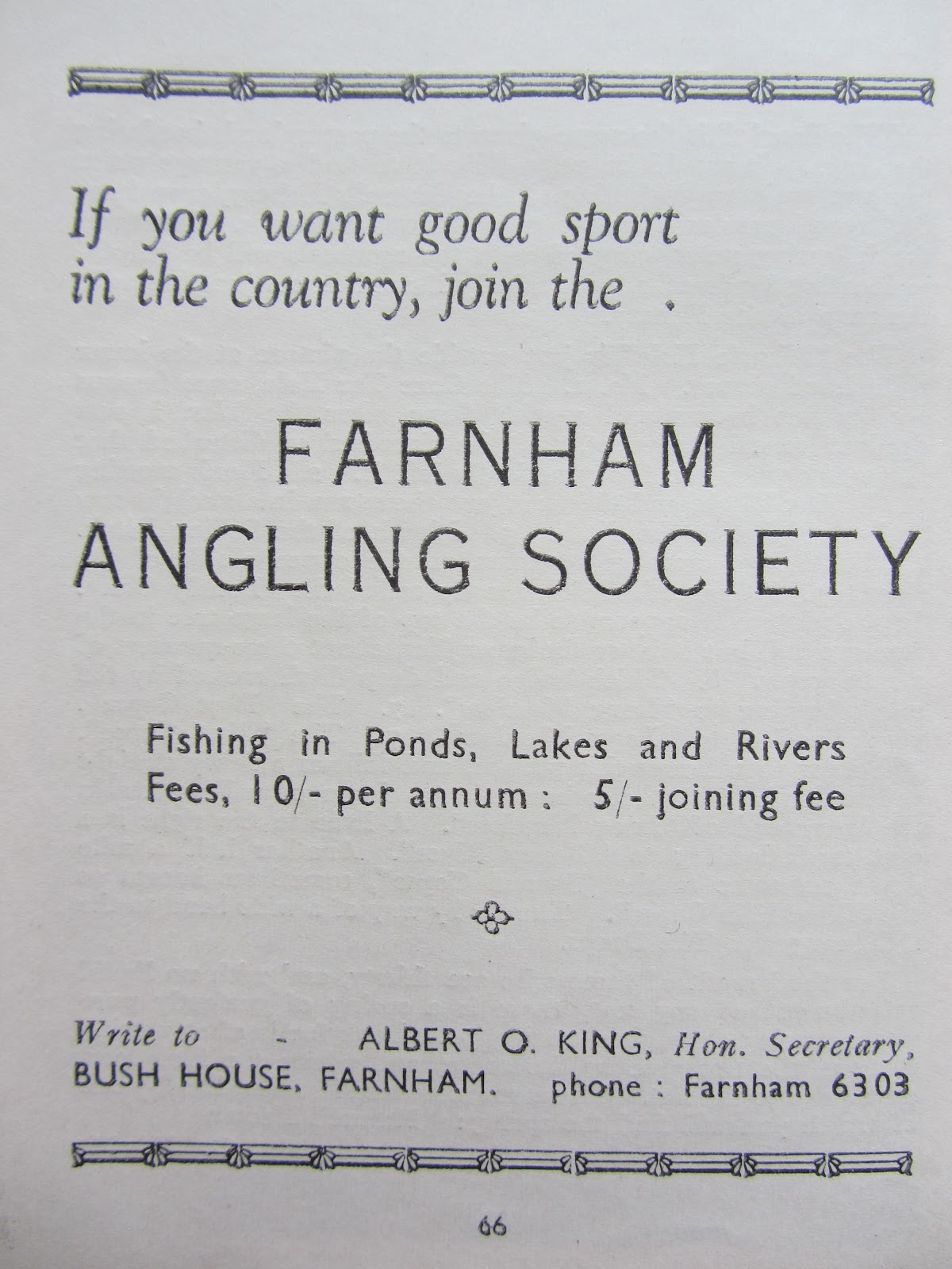Andrews of Arcadia Scrapbook Farnham Angling Society Car Boot Sale