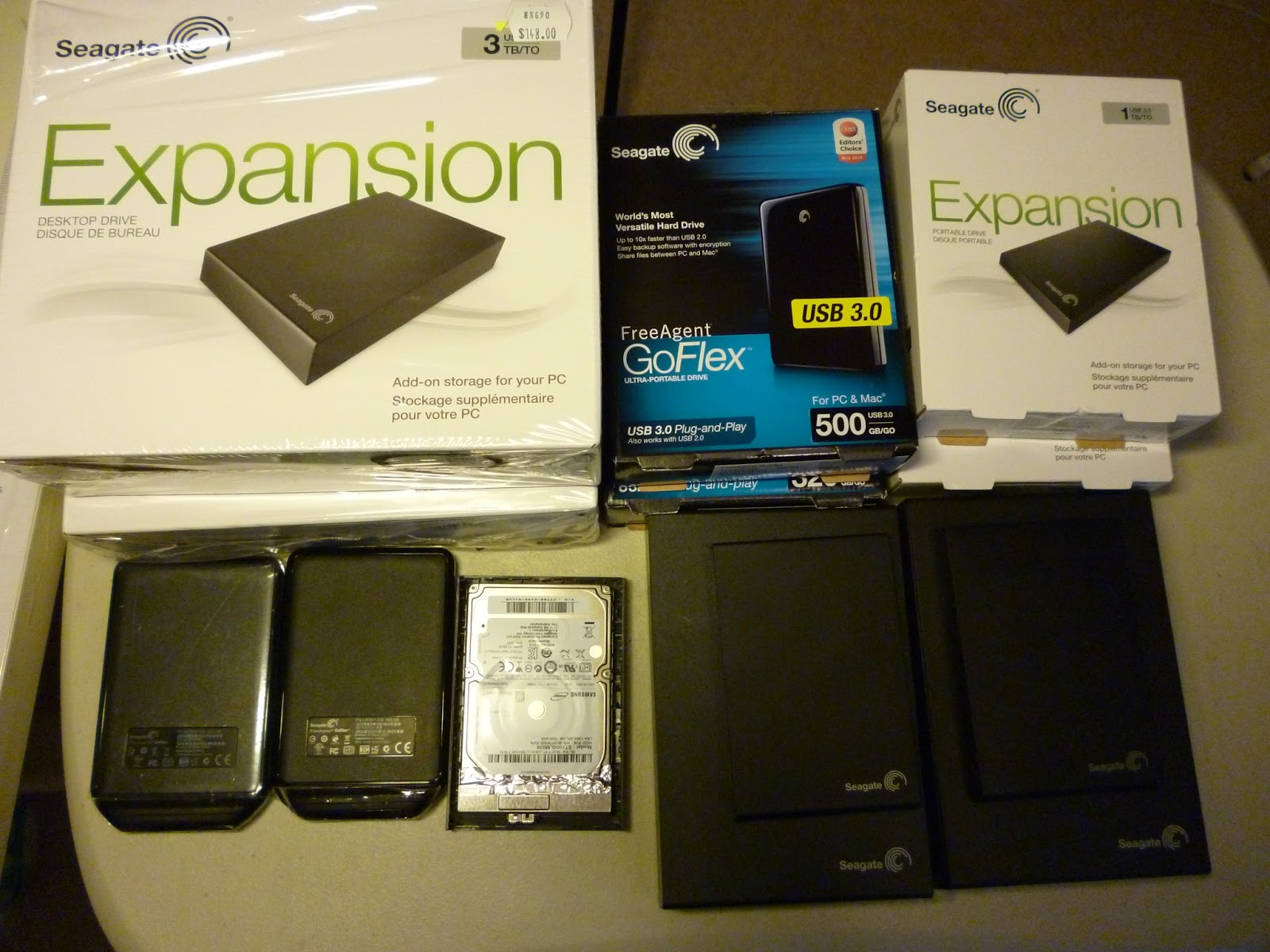 Technology.. old and new... What is inside Seagate External Portable