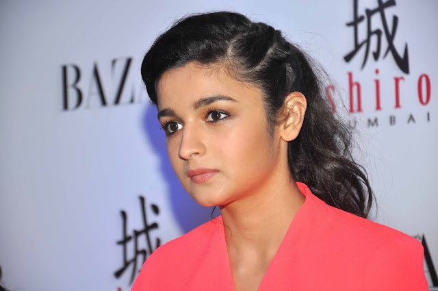 Alia Bhat At Harpers Bazaar Fashion Magazine Launch Nude