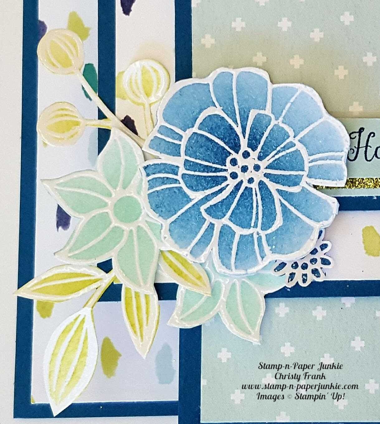 Falling Flowers Stand Alone Card StampnPaper Junkie