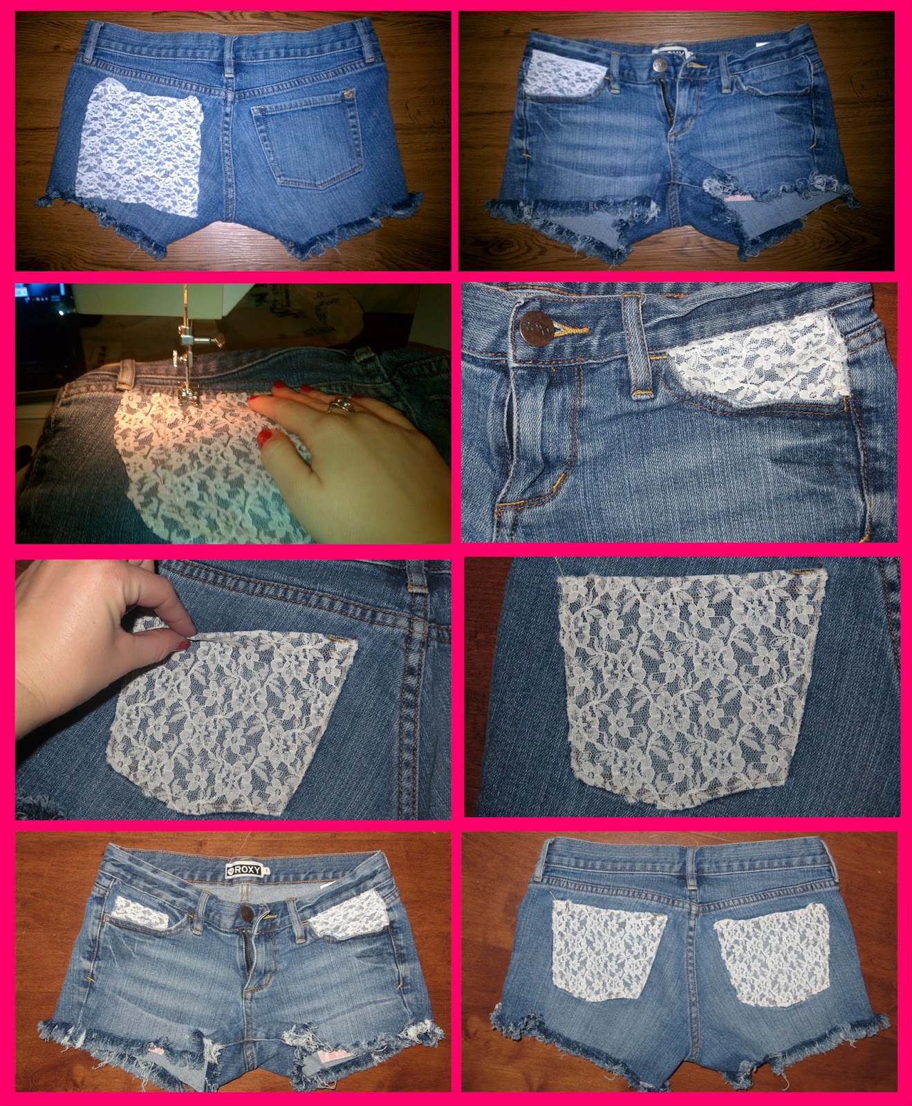 Jewels & Jeans: DIY Lace Shorts!