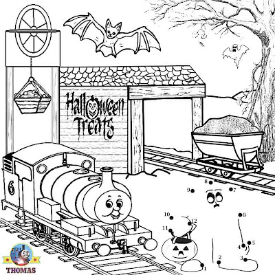 Thomas Train Trick Or Treat Dot To Dot Halloween Printables For Kids ...